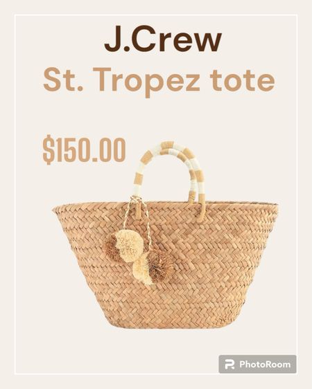 J. Crew St.TROPEZ tote bag for summer. 

#totes

#LTKitbag