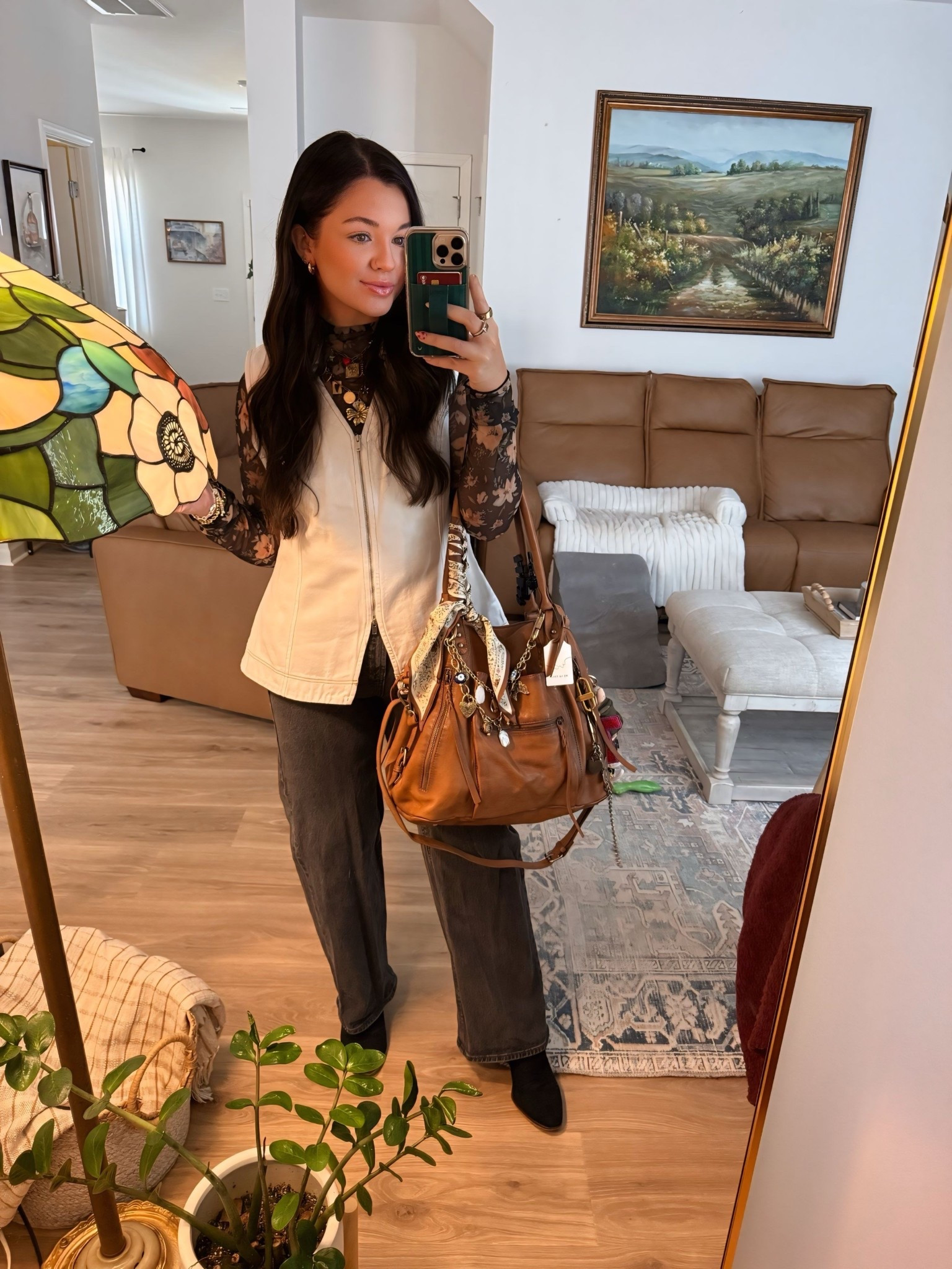 When the bag makes the fit >> 🤎

My vest is Anthropologie but out of stock, so I linked some similar, more budget friendly Amazon alternatives! Wearing a size 6 in the jeans. My bag is linked and available in two sizes and soooo many color options. 🤩 

Wearing the flower power maxamillion. 🌸

#LTKWorkwear #LTKootd #LTKgrwm
