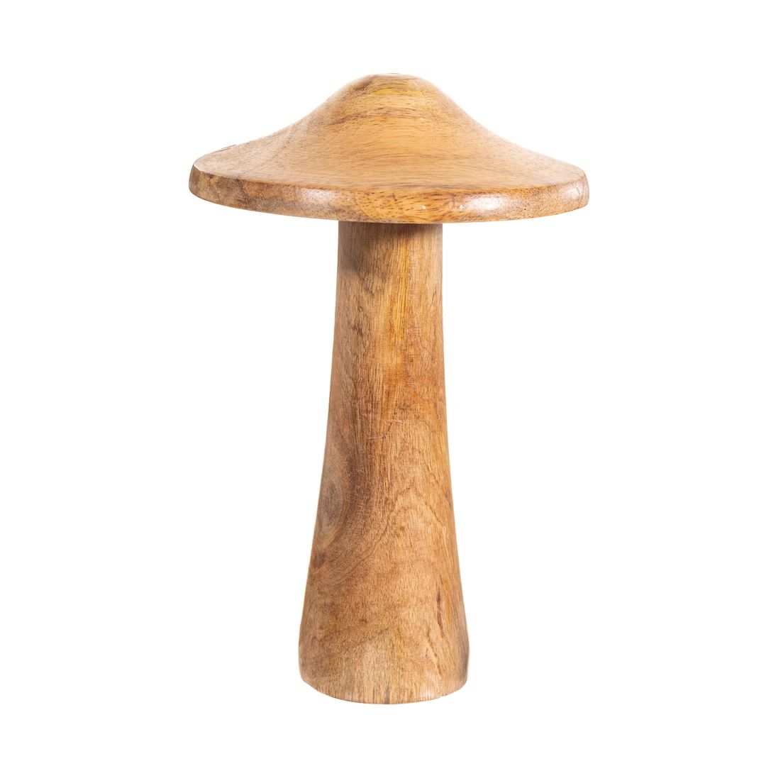 Large Natural Wooden Mushroom Christmas Ornament  Winter - Etsy | Etsy (US)