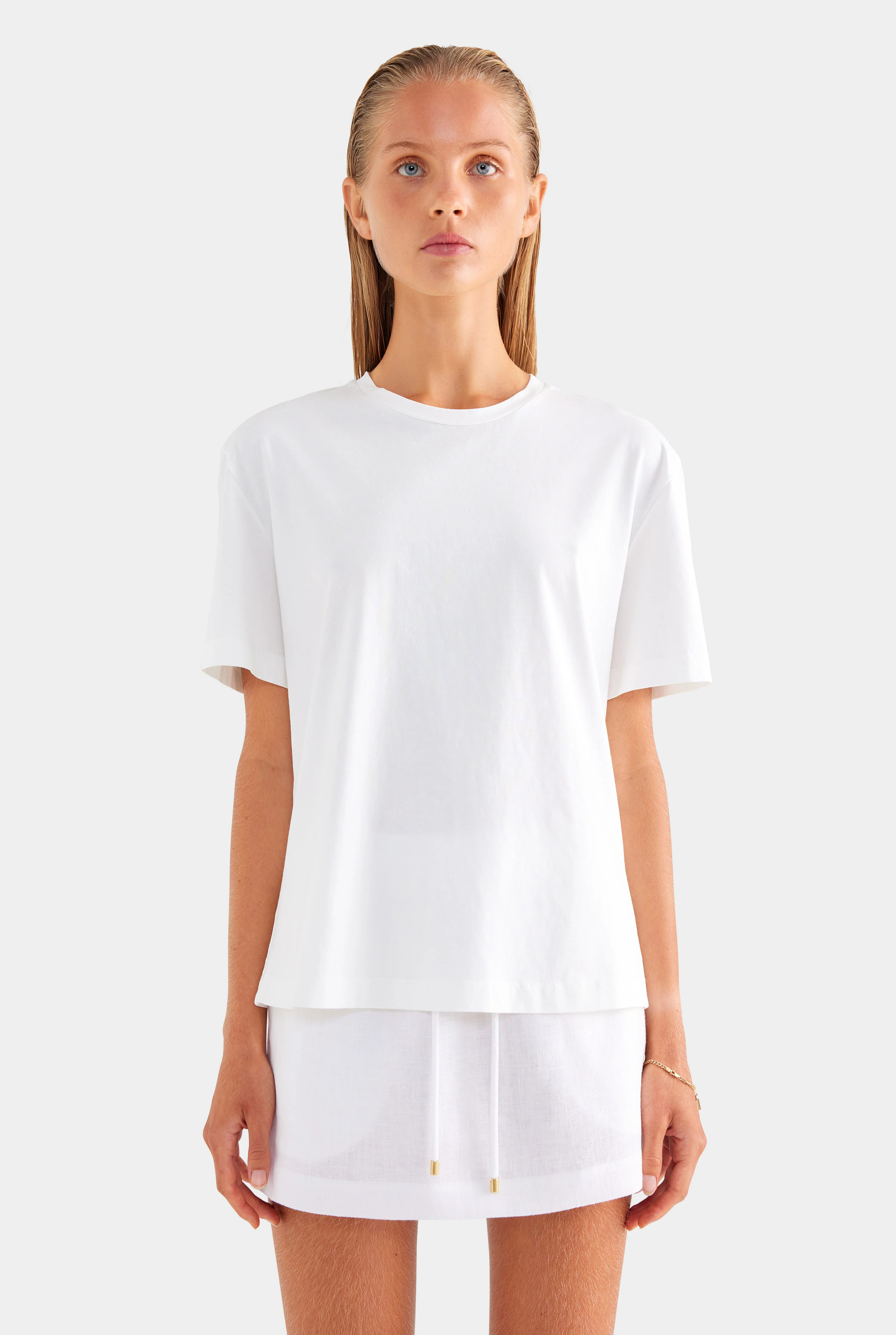 Womens Relaxed Tee in White | Venroy | Venroy AU