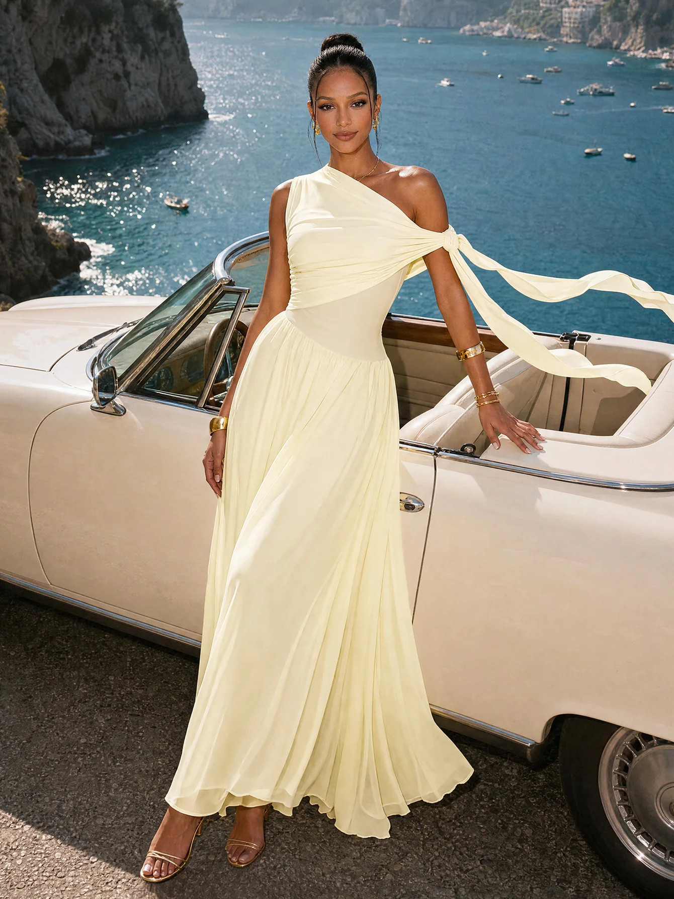 Rosalie One Shoulder Maxi Dress | CurvySweet