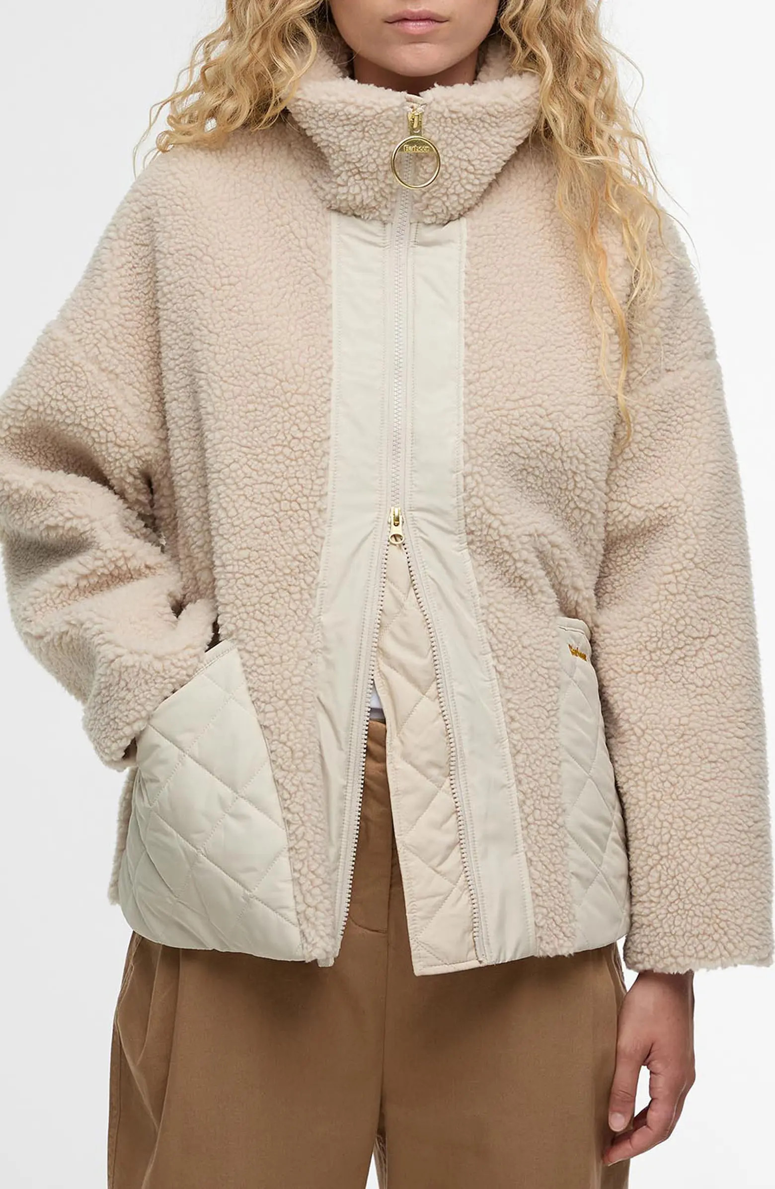 Barbour Brawby High Pile Fleece Jacket | Nordstrom | Nordstrom