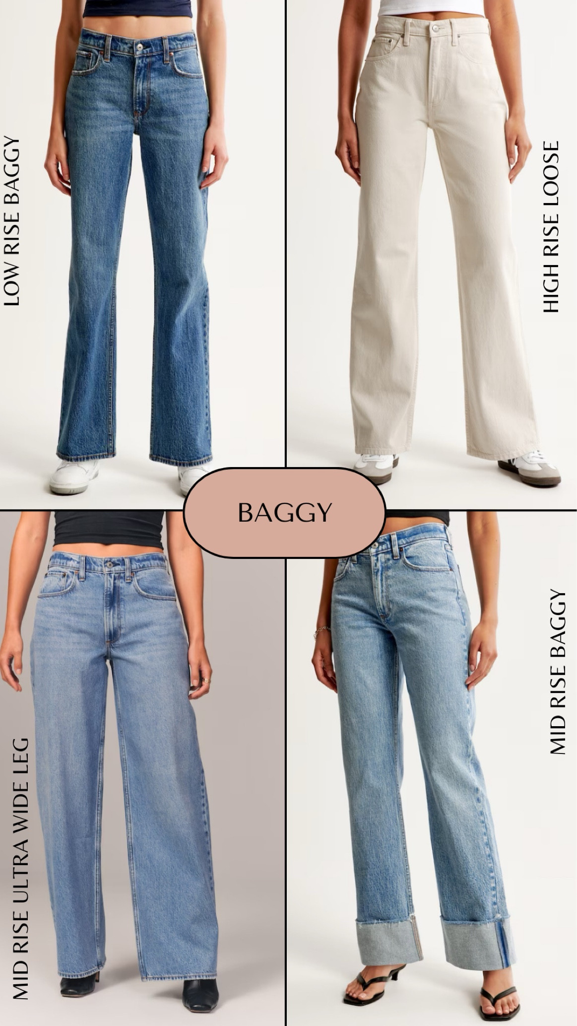 Some baggy jeans, both classic and curvy fit that are a part of the Abercrombie denim sale that ends tonight!

25% off all jeans. Get an extra 15% off with code DENIMAF

#LTKsalealert