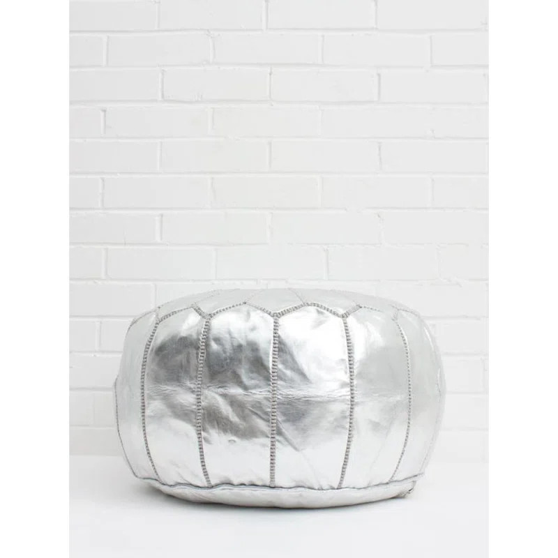Depasquale Leather Pouf | Wayfair North America