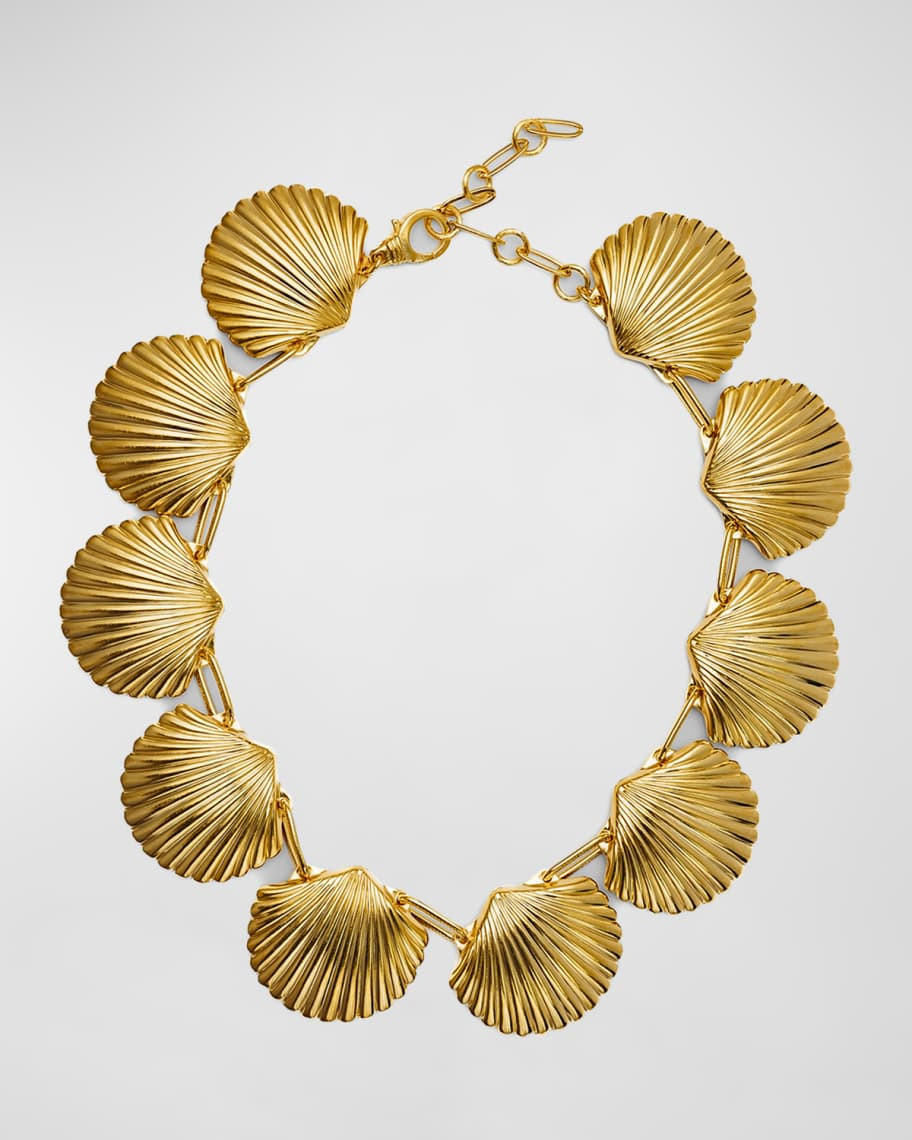 Elizabeth Cole Amalia Shell Necklace, Beach Resort Necklace, Vacation Jewelry, Tropical Destination  | Neiman Marcus