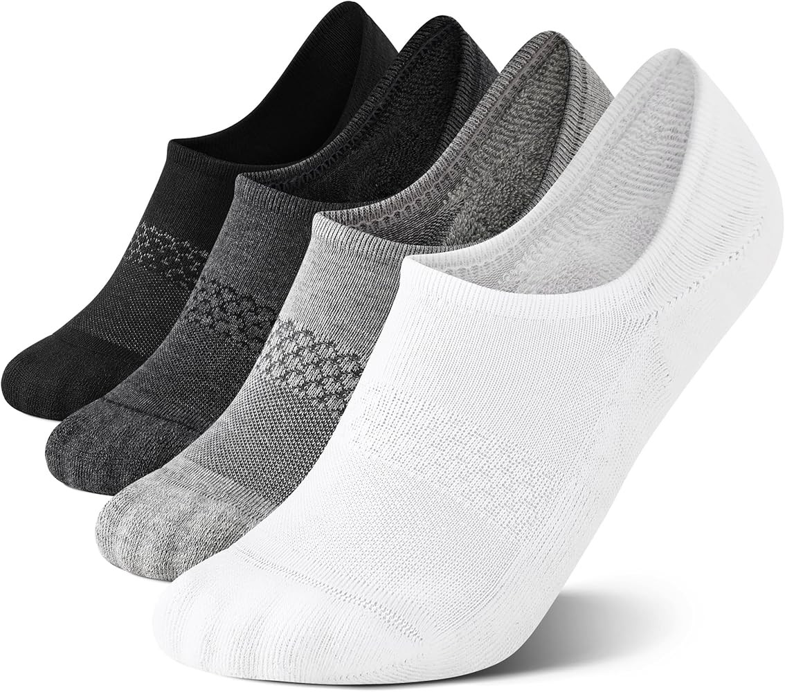CS CELERSPORT 4/8 Pairs No Show Socks Womens and Mens Athletic Cushioned Ankle Low Cut Invisible ... | Amazon (US)
