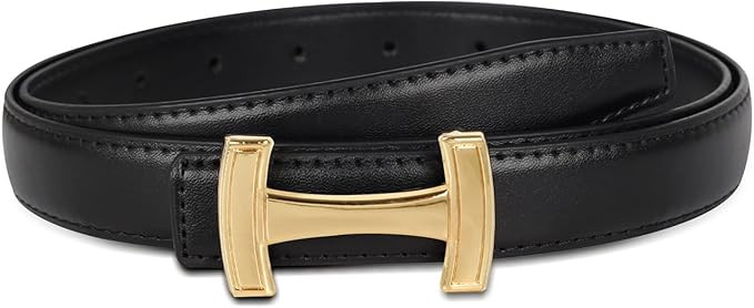 EXTREE Gold Buckle Belts for Women, Fashion Waist Band, Elegant Ladies' Belt, Gift for Women,Idea... | Amazon (US)