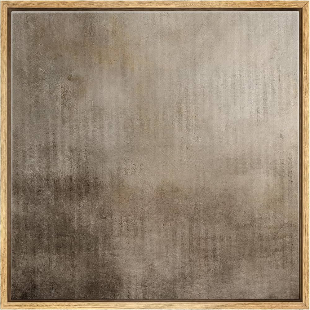 SIGNFORD Framed Canvas Print Wall Art Contemporary Abstract Neutral Tones Nature Wilderness Illus... | Amazon (US)