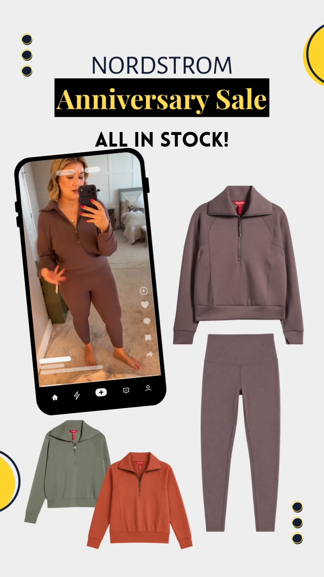 I wear a large in the quarter zip top but can absolutely also wear an extra large without it being overly big. It’s still cute and very comfortable. I wear an extra large in the leggings, I highly recommend sizing up one in these leggings.

#nsale

#LTKootd #LTKOver40 #LTKSaleAlert