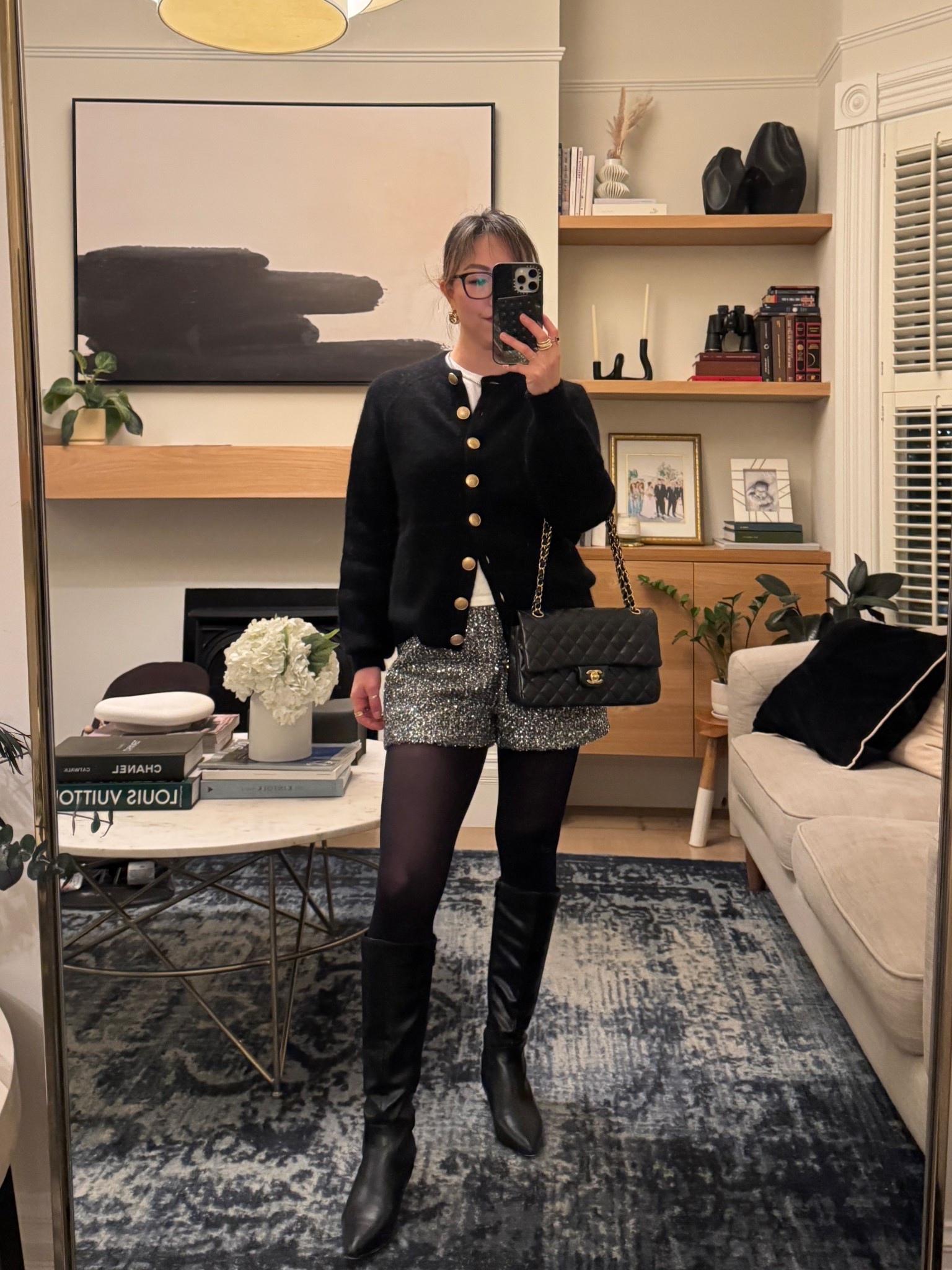 Wearing XS in the sweater 