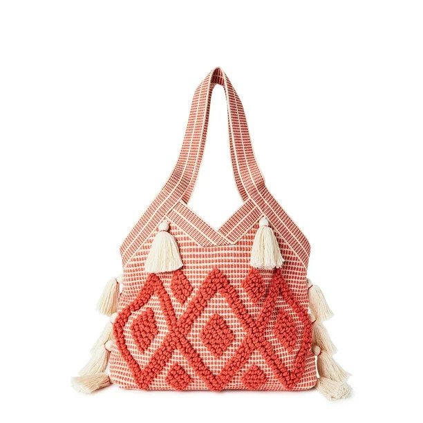 Twig & Arrow Women's Woven Tassel Shoulder Handbag - Walmart.com | Walmart (US)