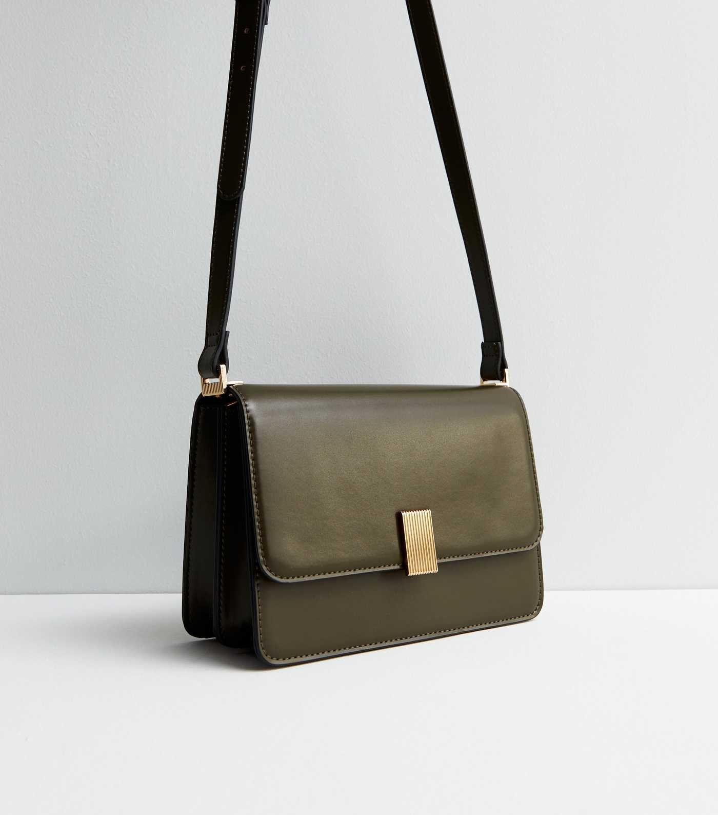Khaki Leather-Look Cross Body Bag
						
						Add to Saved Items
						Remove from Saved Items | New Look (UK)