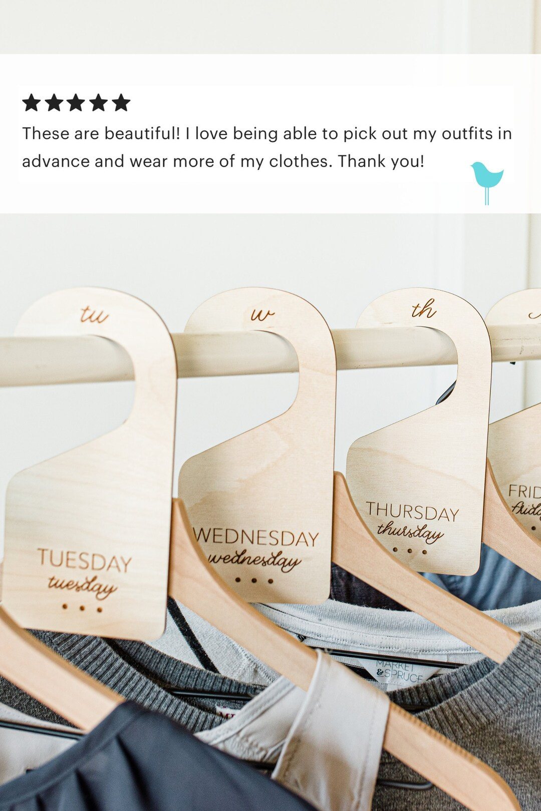 Days of the Week Clothes Organizer, Closet Dividers for Kids, Outfit Organization, Kids Closet Or... | Etsy (US)