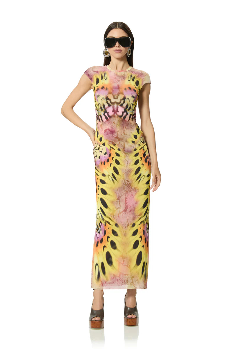 Mylo Dress - Mauve Butterfly | ShopAFRM