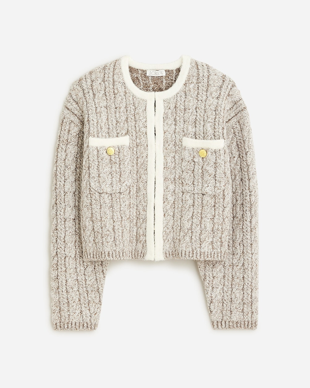 Cable-knit sweater lady jacket | J. Crew US