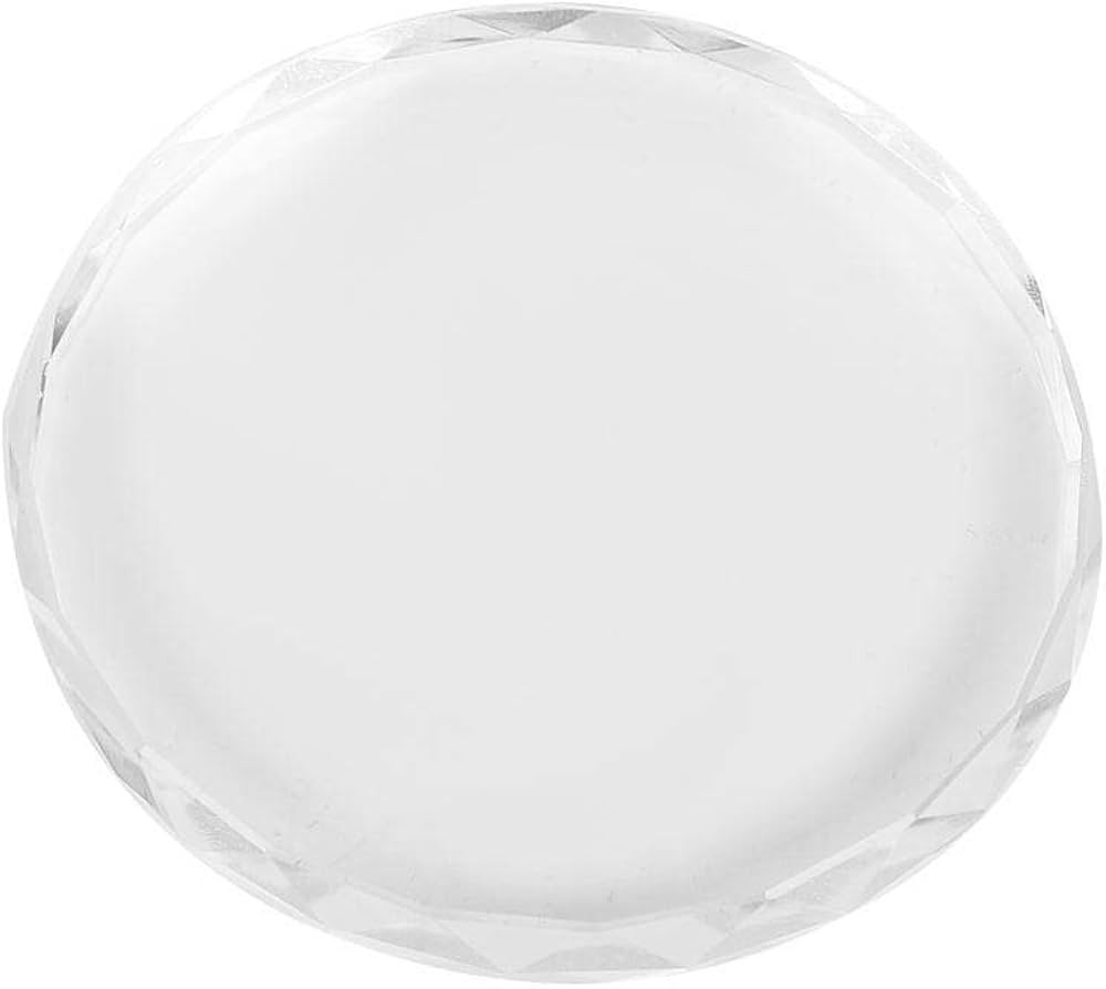 Nail Art Palette Makeup Palette Glass Nail Art Palette Nail Art Display Cosmetic Mixing Tools Nai... | Amazon (US)