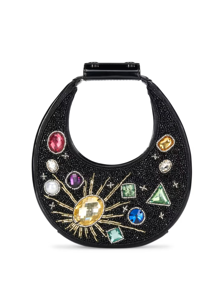 Good Night Moon Beaded Leather Top Handle Bag | Saks Fifth Avenue