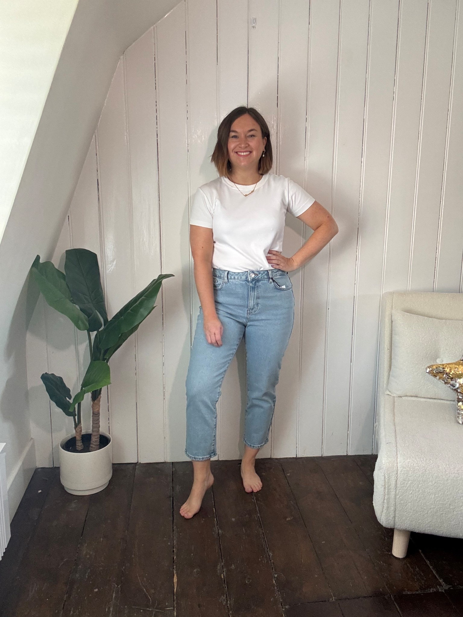 👖 New Look Hannah ankle grazers – Shortest in this try-on at 24-inch inseam, 12-inch rise. On me, they’re cropped, but they could be full-length for extra petites! 

#LTKpetite #LTKuk #LTKstyletip