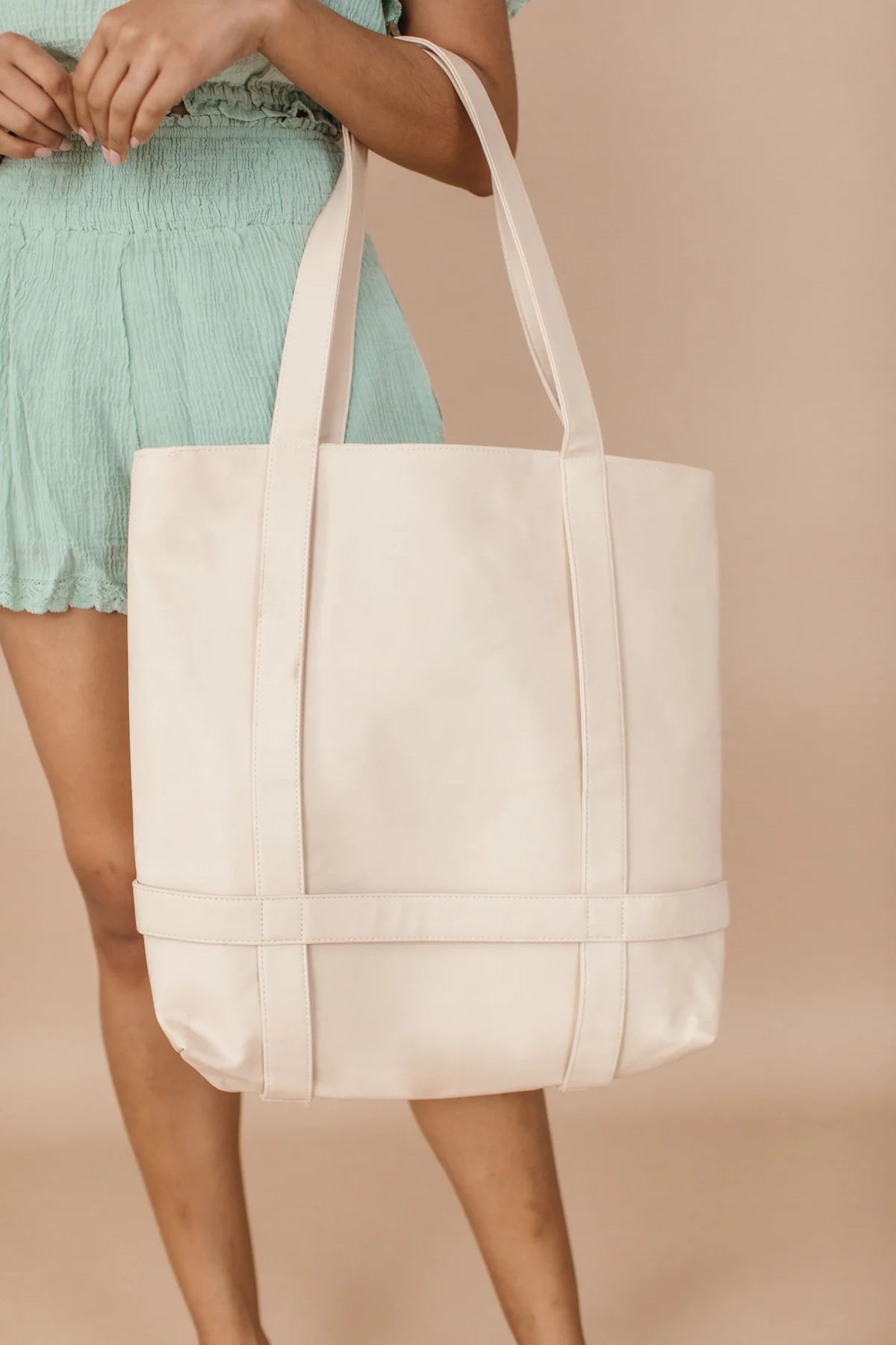 Faux Leather Beach Bag | The Post