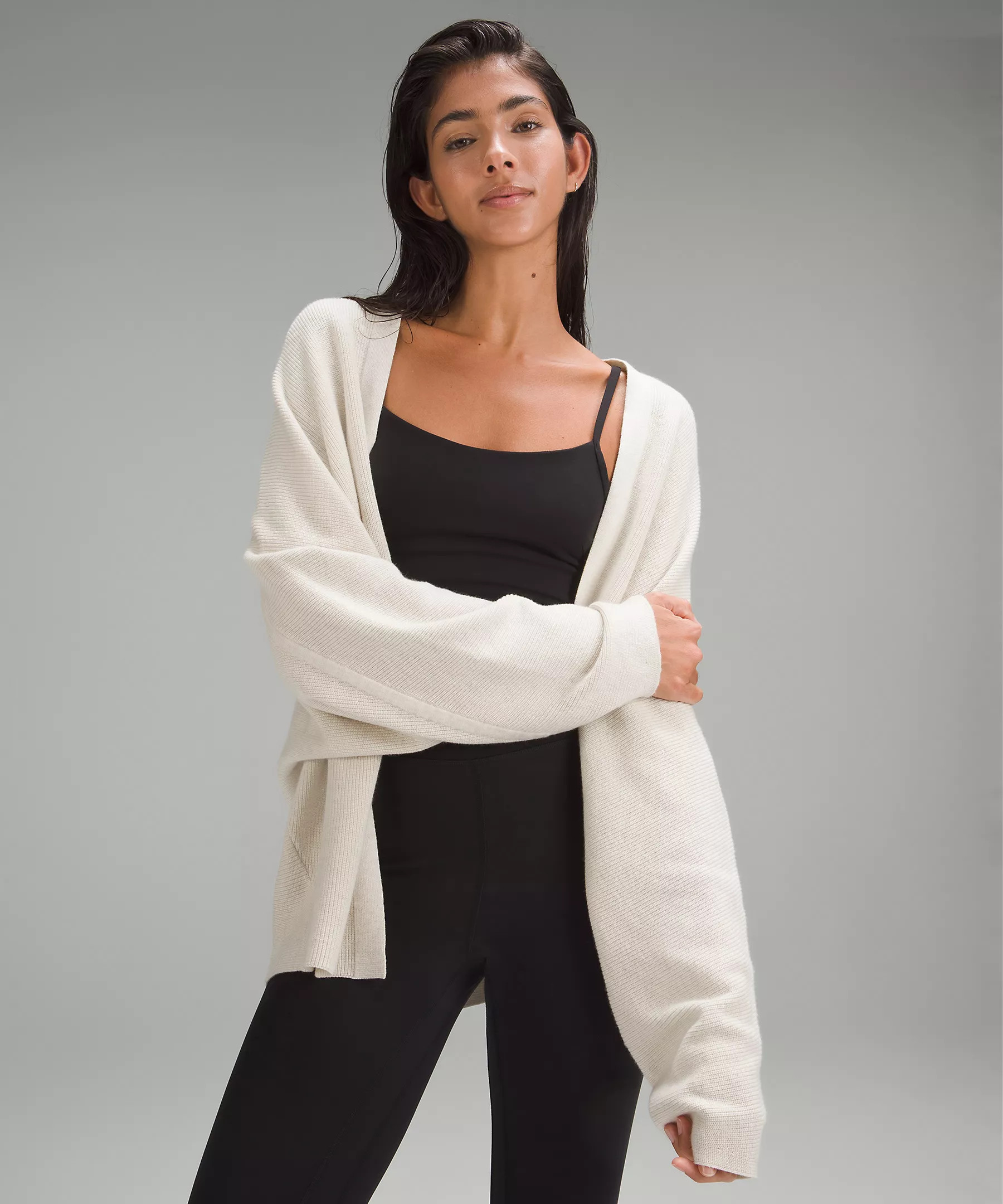 Boxy Cotton-Blend Knit Wrap | Lululemon (US)