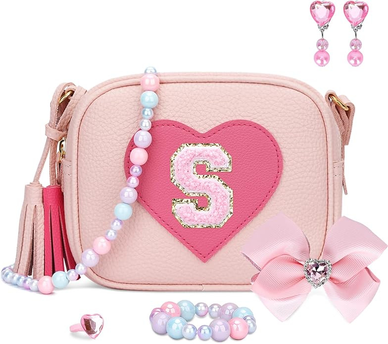KKXIU Gifts For 3 4 5 6 7 8 Year Old Girls Dress Up Jewelry Kids Toys Toddler Purse Heart Little ... | Amazon (US)