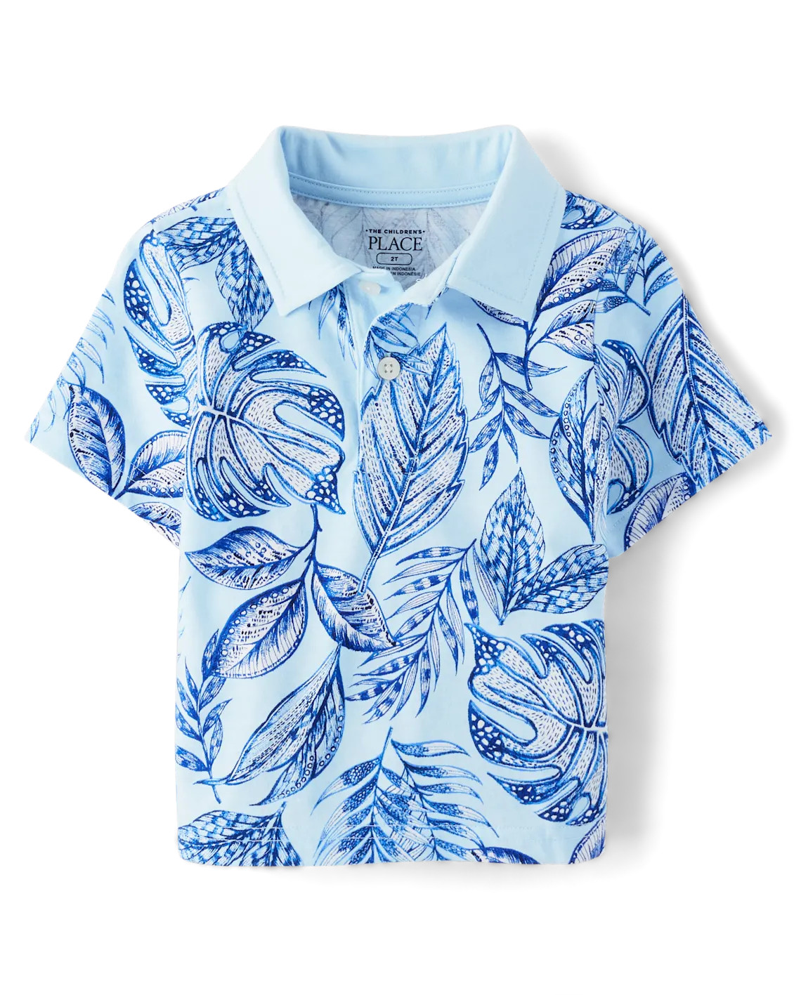 Baby And Toddler Boys Matching Family Tropical Polo - blue | The Children's Place