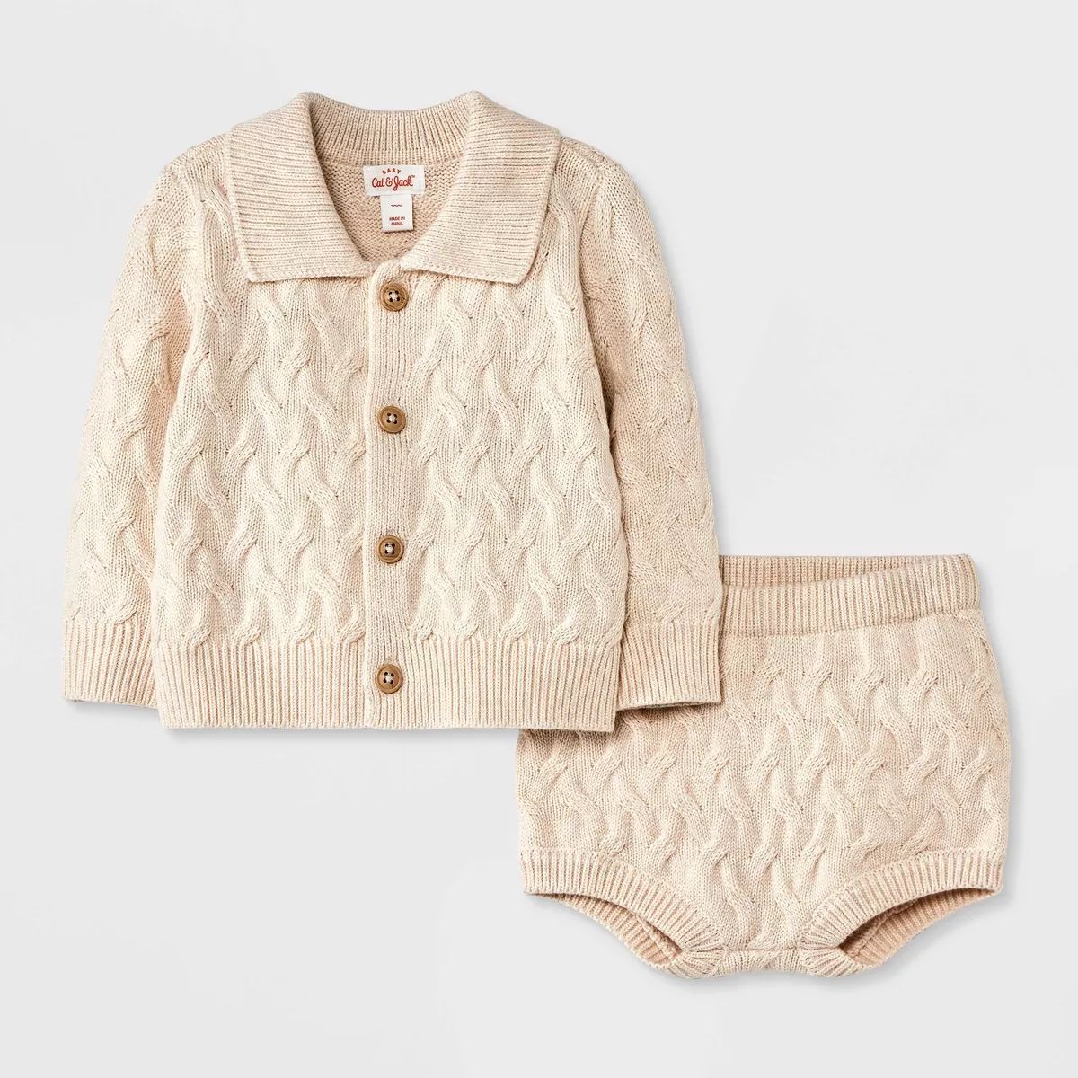 Baby Boys' Sweater Set - Cat & Jack™ Beige | Target