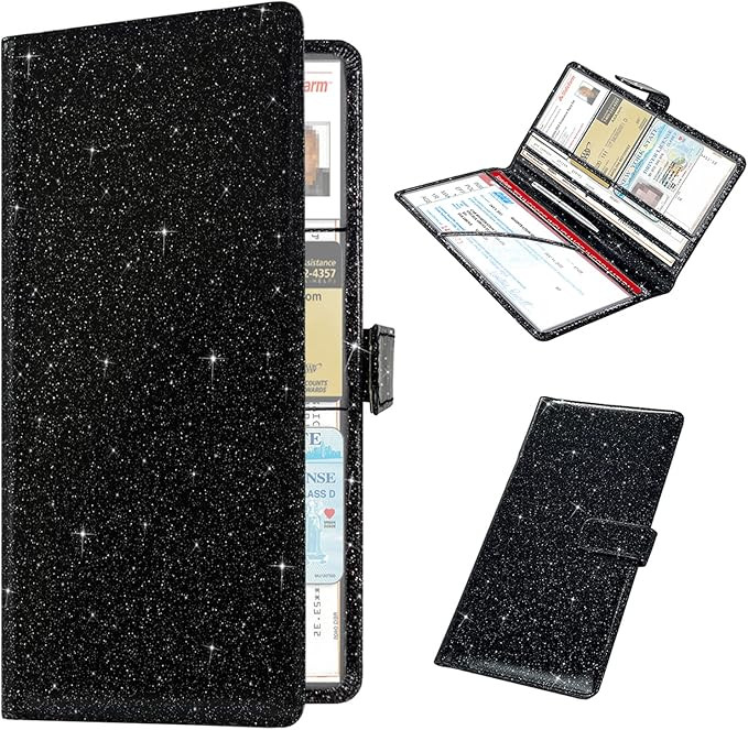 RSAquar Car Registration and Insurance Holder, Leather Glove Box Organizer Cool Car Accessories, ... | Amazon (US)