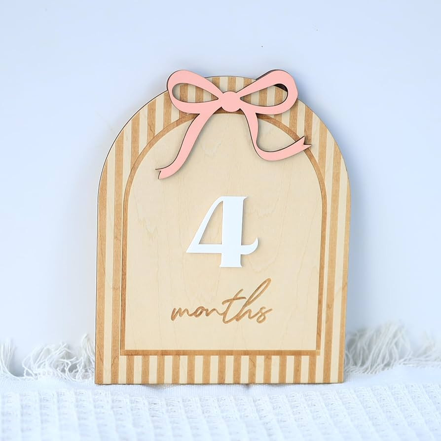 Milestone Marker Baby Girl Monthly Milestone Butterfly Name Sign for Hospital Girl Milestone Card... | Amazon (US)