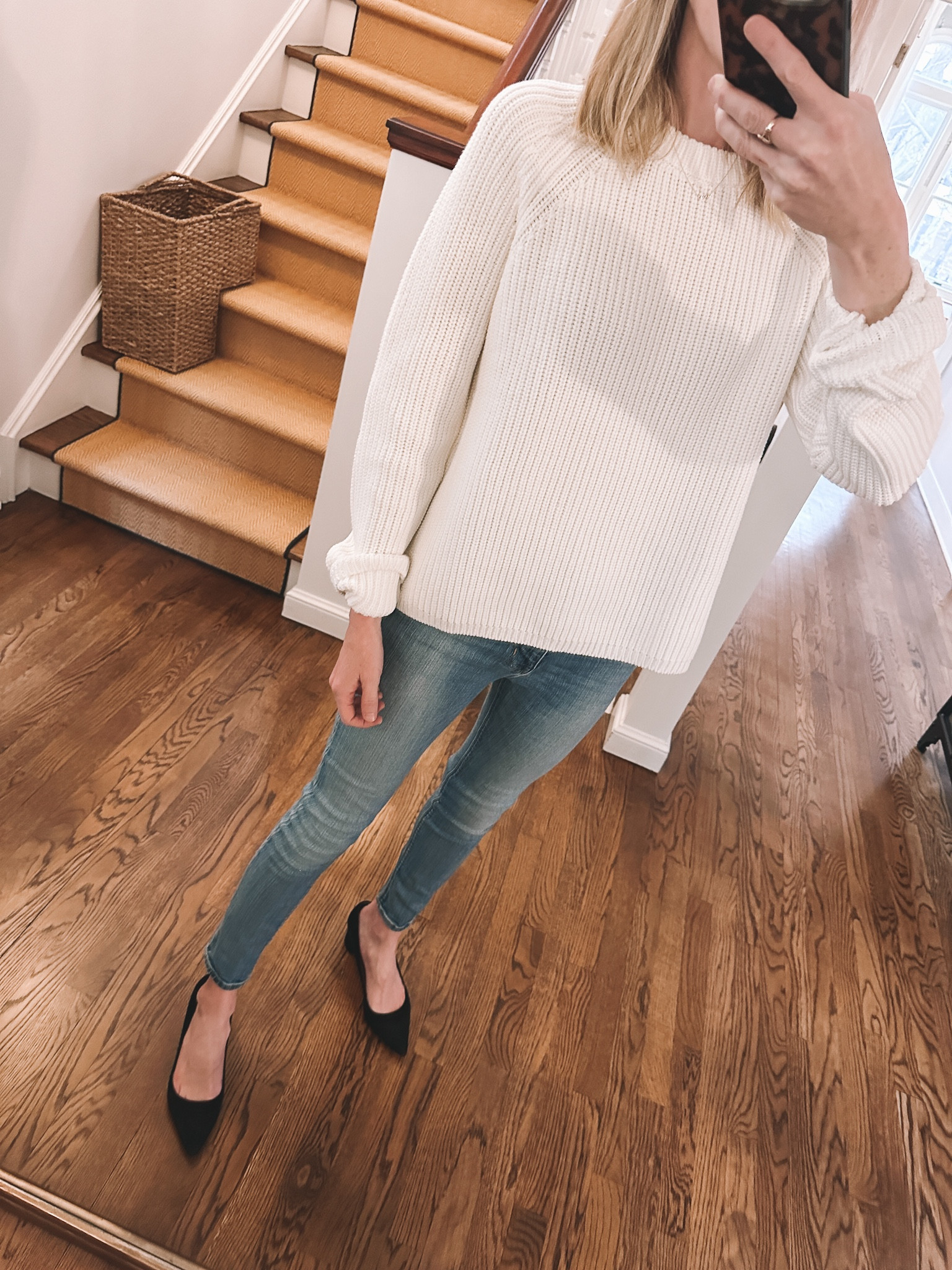 Jenni kayne-style and -quality fisherman sweater for under $40! I’m SHOOK. Wearing the small here. Need all the colors! 😍

#LTKunder50