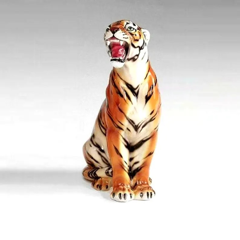 Exclusive Decorative TIGER Statue, 62 Cm, Ceramic, Handmade in Italy - Etsy | Etsy (Global)