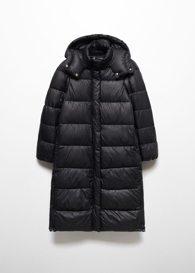 Hooded water-repellent quilted jacket -  Women | Mango USA | MANGO (US)