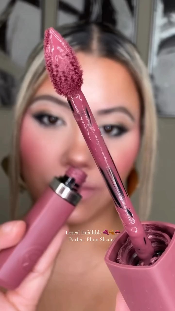 Another @lorealparis infallible shade am obsessed with ✨THE PERFECT PLUM SHADE 🍇🍂👄:: 

Comment 👉🏼 SHOP to get the 🔗 sent to your DM 💭 my LTK ⬇ 



#LTKOver40 #LTKBeauty #LTKStyleTip