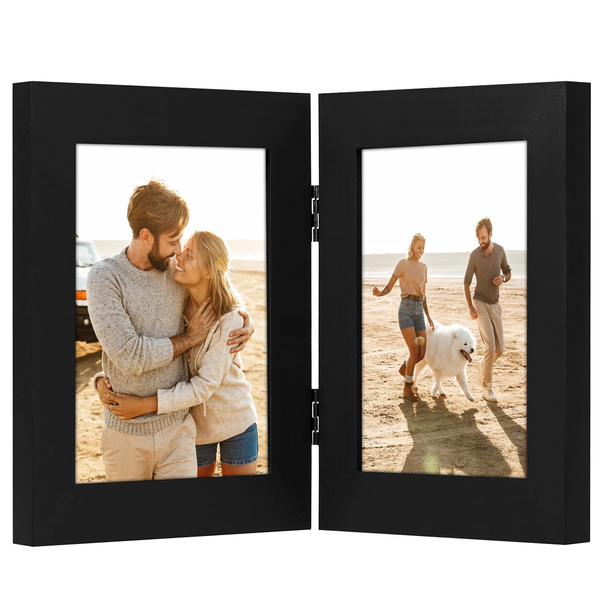 Americanflat 4x6 Hinge Frame with Shatter-Resistant Glass Hinged Double Frames Signature Collecti... | Walmart (US)