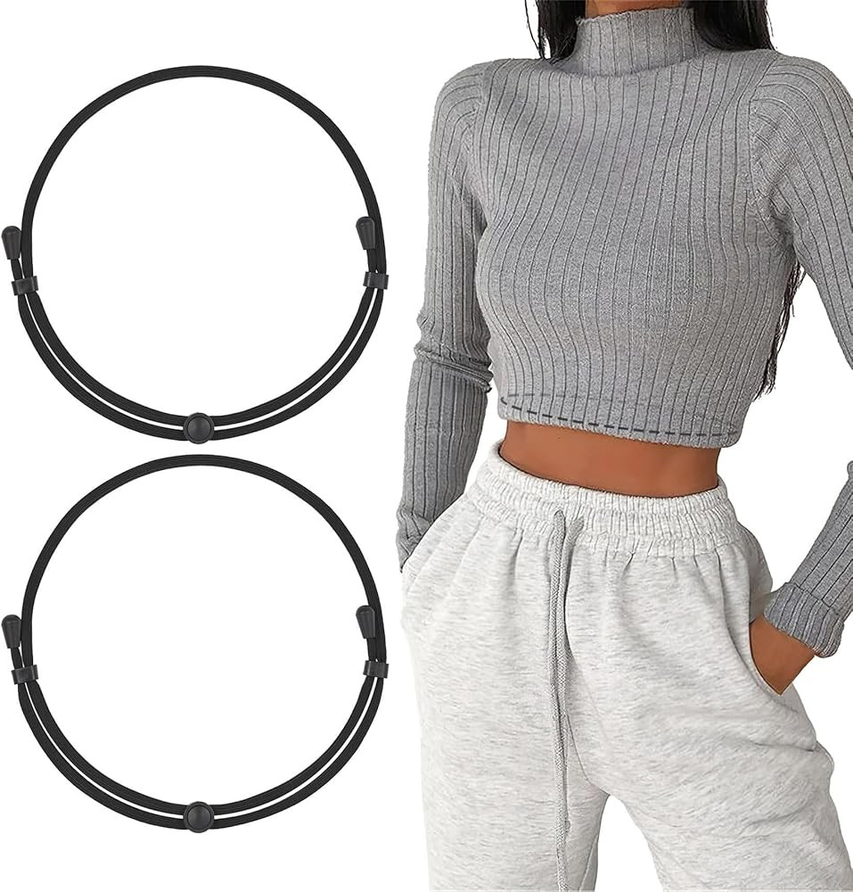 WHIPPY 2Pack Tuck Band Tool for Women Elastic Stretch Belts Tucking Shirts Sweater Cropping Belt ... | Amazon (US)