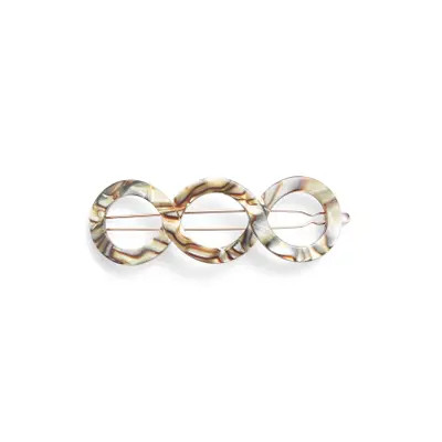 france luxe Triple Circle Tige Boule Barrette in Onyx at Nordstrom | Nordstrom