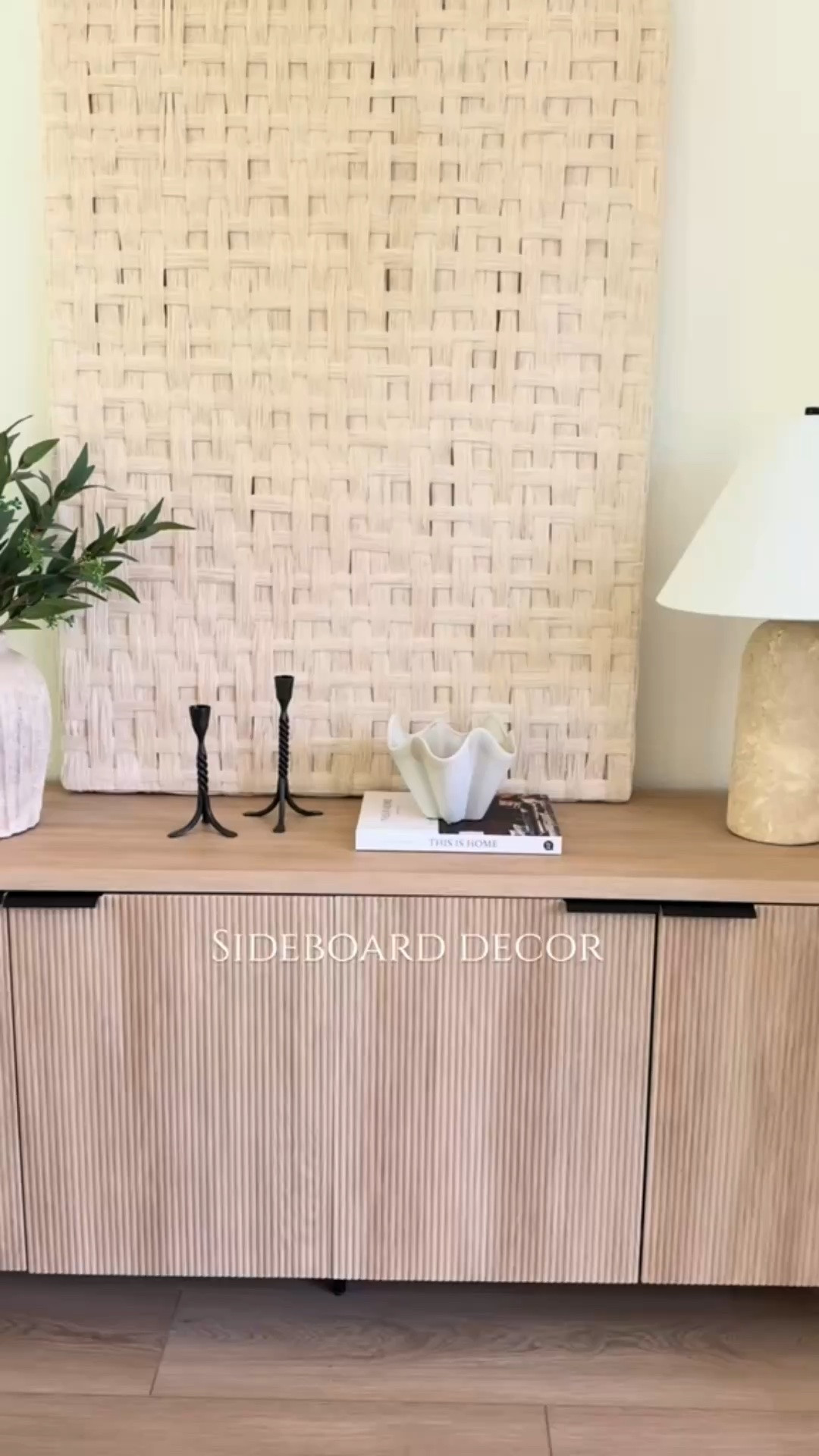 This sideboard is beautiful, affordable, and one of those pieces that works almost anywhere. It looks perfect in an entryway and has plenty of storage for everyday essentials.

Organic modern decor, wall art, travertine lamp, textured vase.

#LTKHome #LTKSeasonal #LTKU