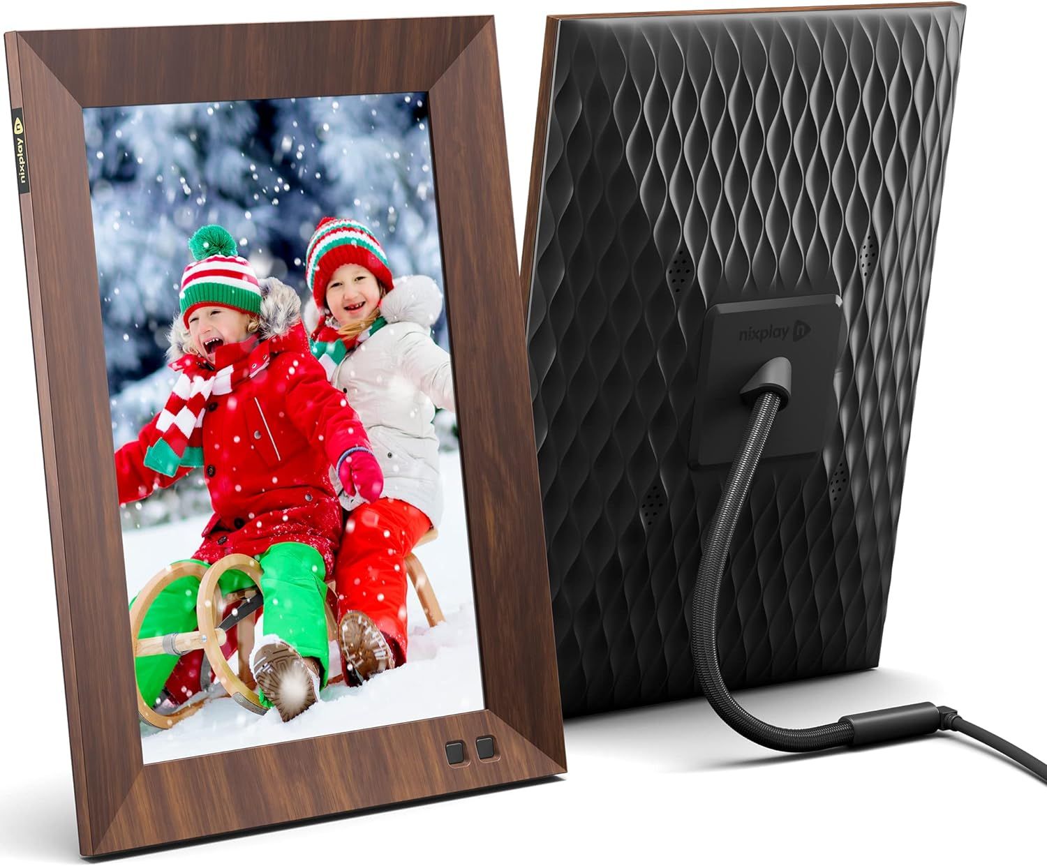 Nixplay Smart WiFi Digital Picture Frame 10.1 Inch Wood-Effect - Share Video Clips and Photos Ins... | Amazon (CA)