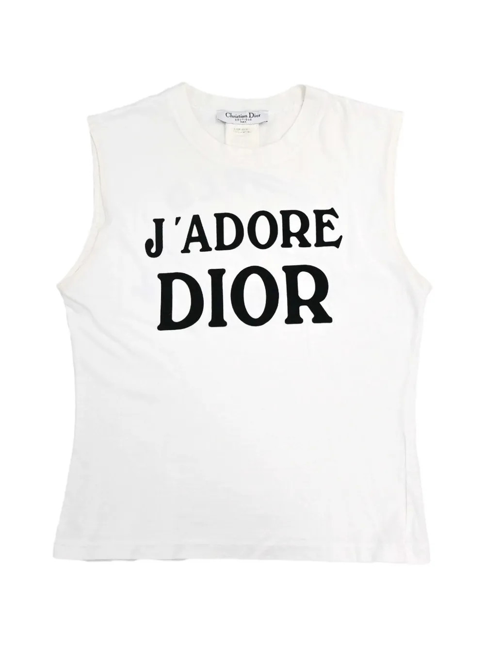 Christian Dior Pre-Owned 2001 J'adore Dior tank top - White | Farfetch Global