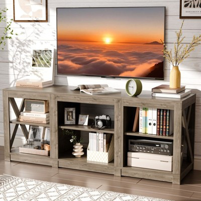Winado For 70 Inch TV Farmhouse Entertainment Center With Storage Mid Century Style | Target