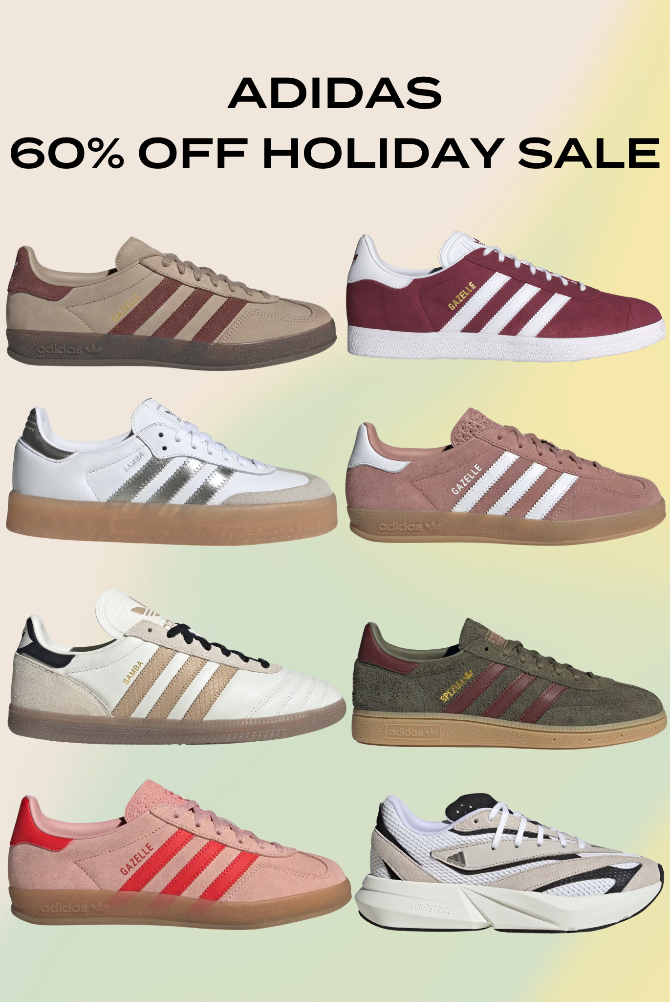 Adidas 60% Off Holiday Sale👟 

 #LTKHoliday #LTKootd #LTKSaleAlert