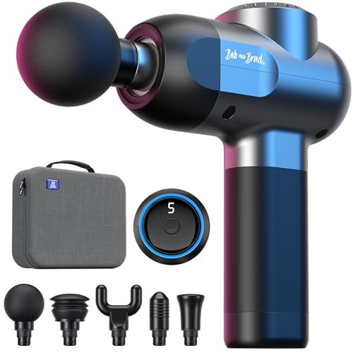 BOB AND BRAD C2 Massage Gun, FSA Eligible & HSA Approved Deep Tissue Percussion Massager Gun, Muscle Massager with 5 Speeds and 5 Heads, Electric Back Massagers for Professional Athletes Home Gym | Amazon (US)