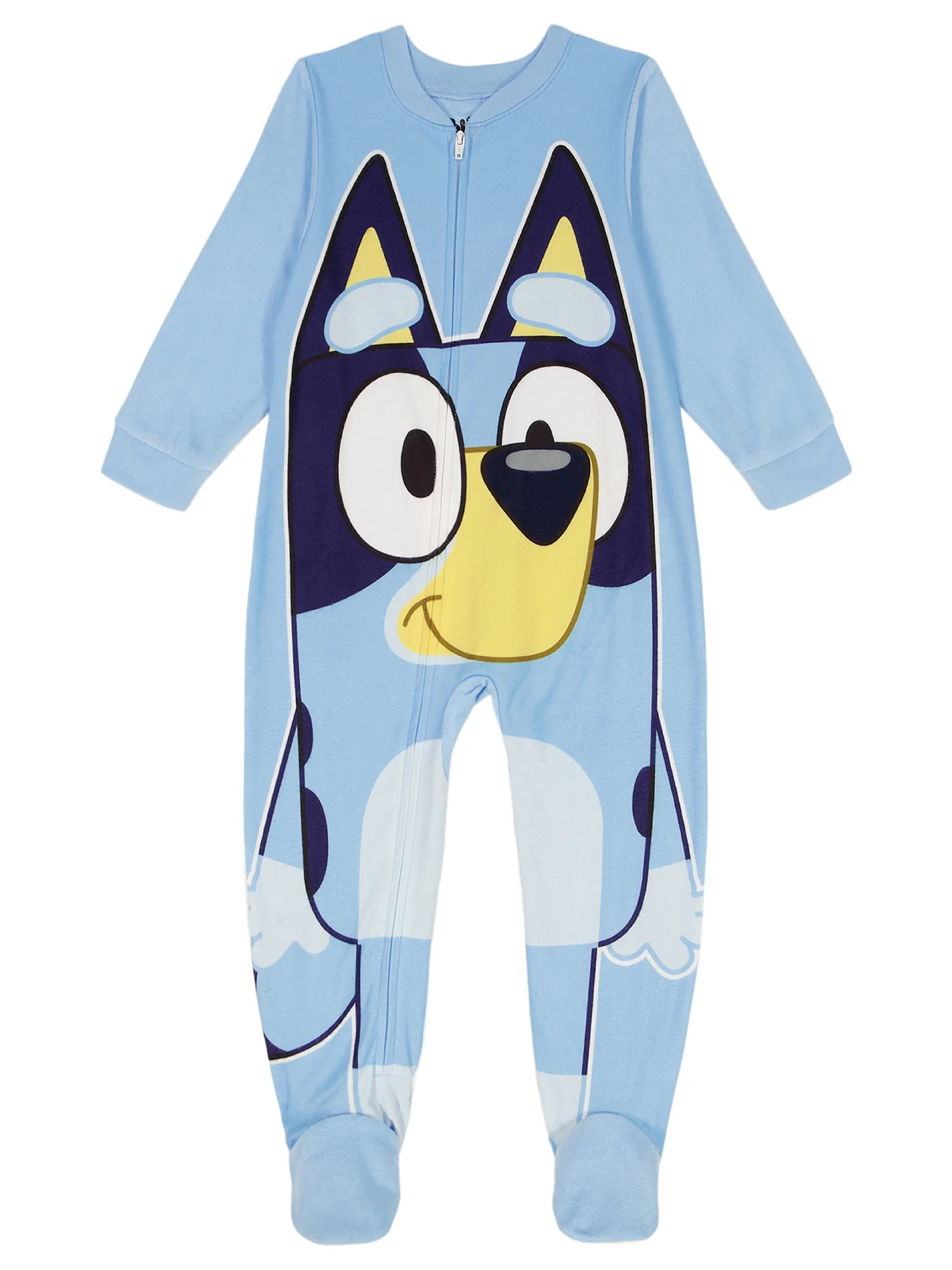 Bluey Toddler's One Piece Sleeper with Long Sleeves, Sizes 2T-5T | Walmart (US)