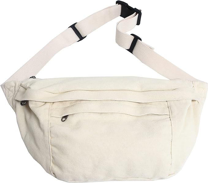 Crossbody Bag Fanny Pack for Women Men, Waist Pack Large Chest Bag with Adjustable Strap for Work... | Amazon (US)