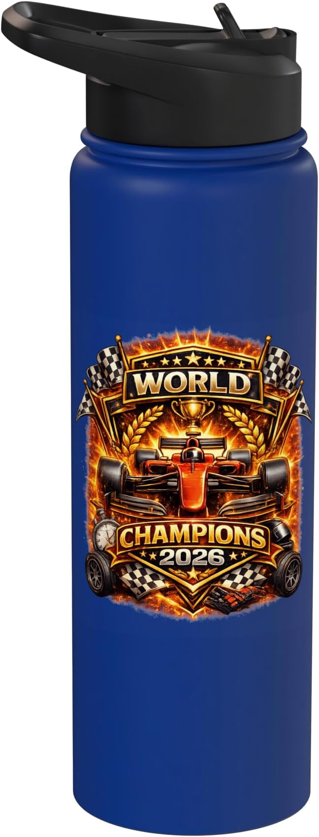 Race Car Racing Champions 2026 Vintage Style Graphic Design Stainless Steel Insulated Water Bottl... | Amazon (US)