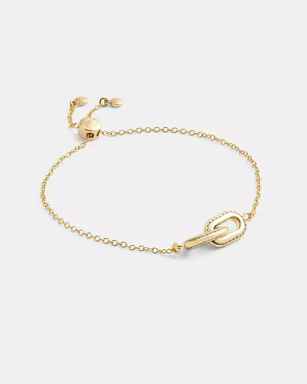 Stitched Chain Link Slider Bracelet | Coach (US)