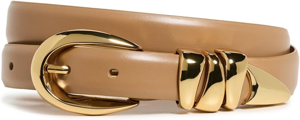 Madewell Women's Chunky Metal Leather Belt | Amazon (US)