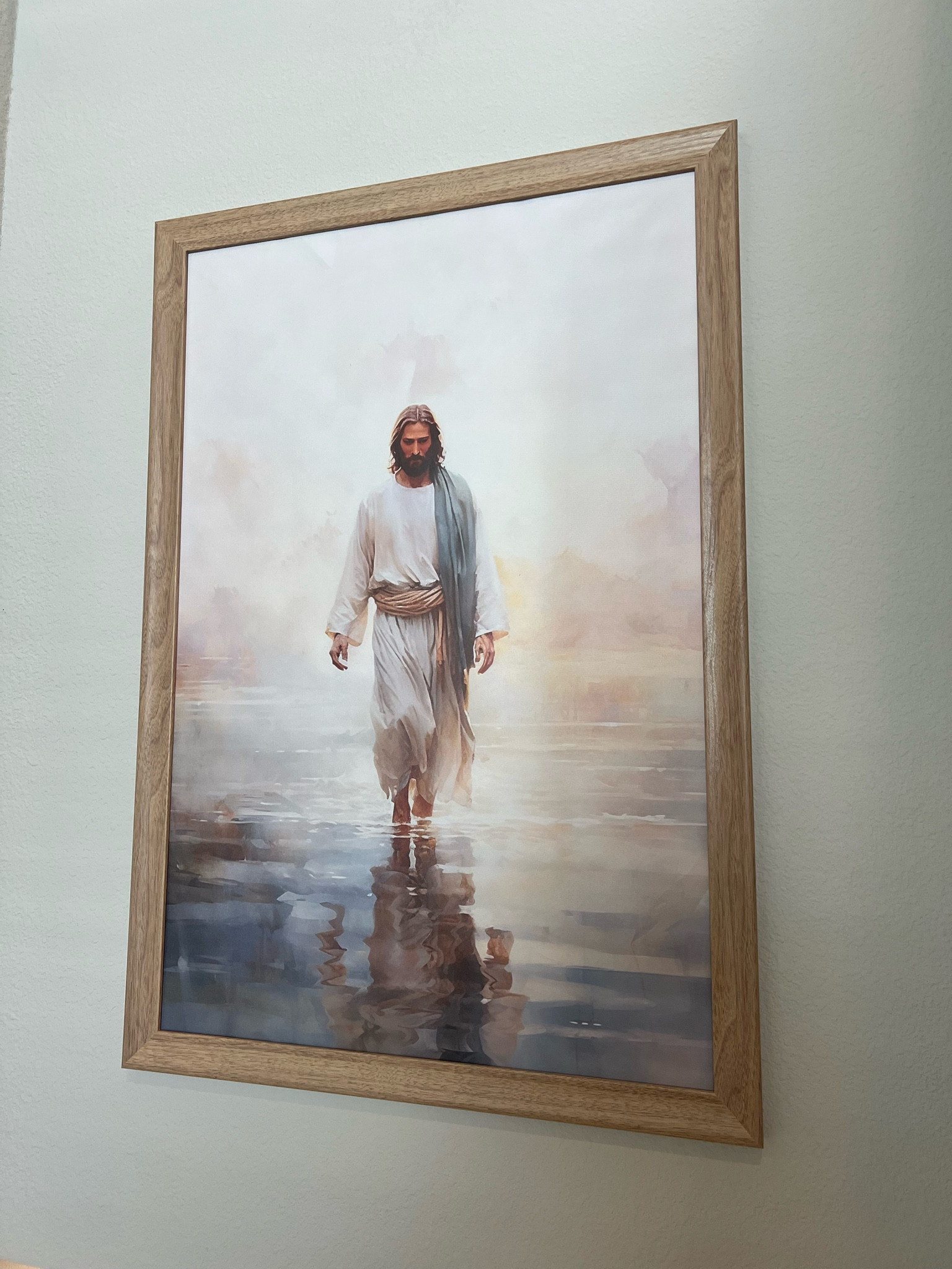 Jesus walking on water canvas print + natural wood frame 😍😍

#LTKFindsUnder100 #LTKOver40 #LTKHome