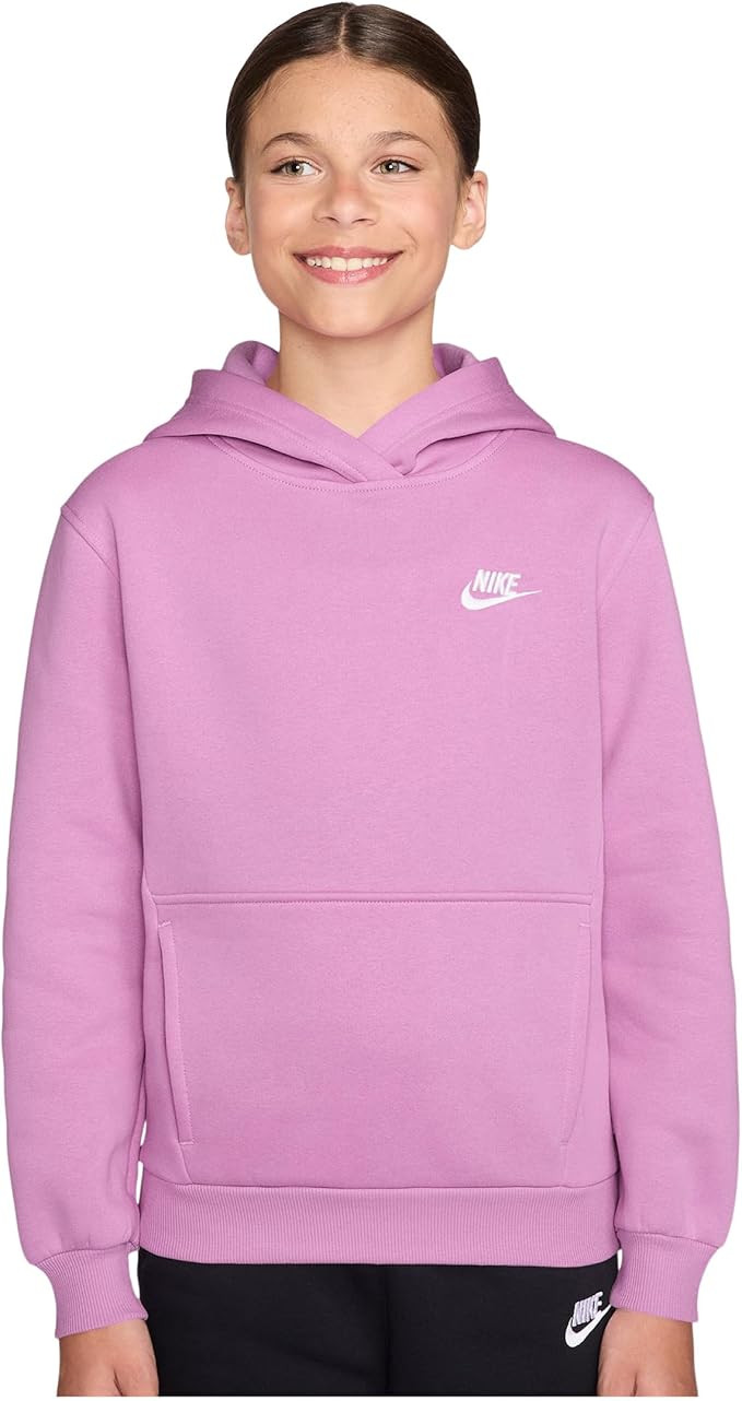 Nike Big Kids' Sportswear Club Fleece Pullover Hoodie | Amazon (US)