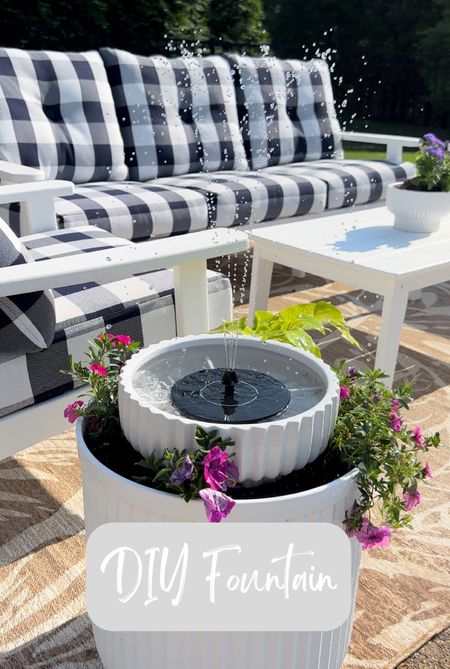Create your own fountain using this gadget. It’s solar-powered and under $20. Also linking the planters I used to create this look  

#LTKHome